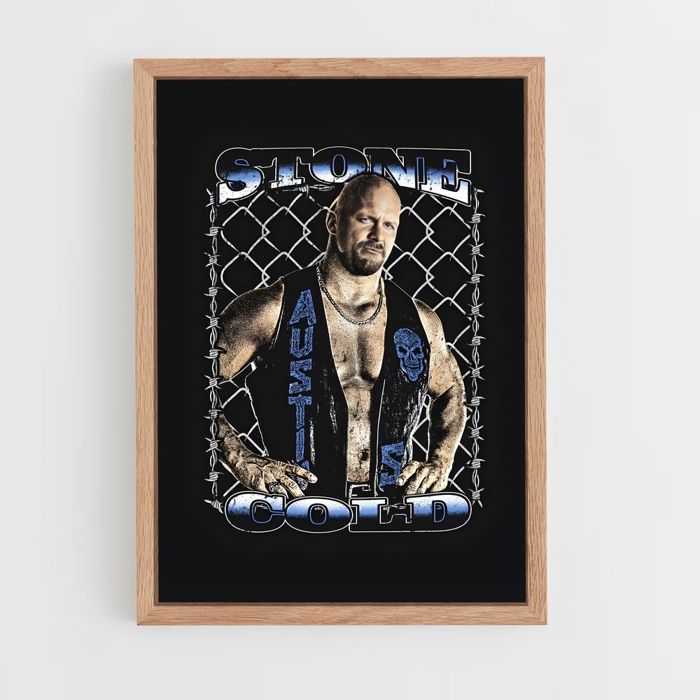 stone-cold-6 cadre Bois clair