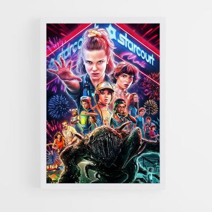 stranger-things-1 cadre Blanc