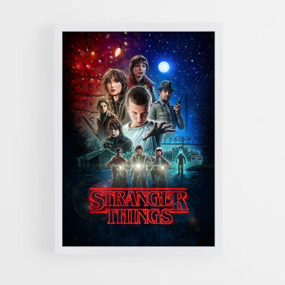 stranger-things-3 cadre Blanc