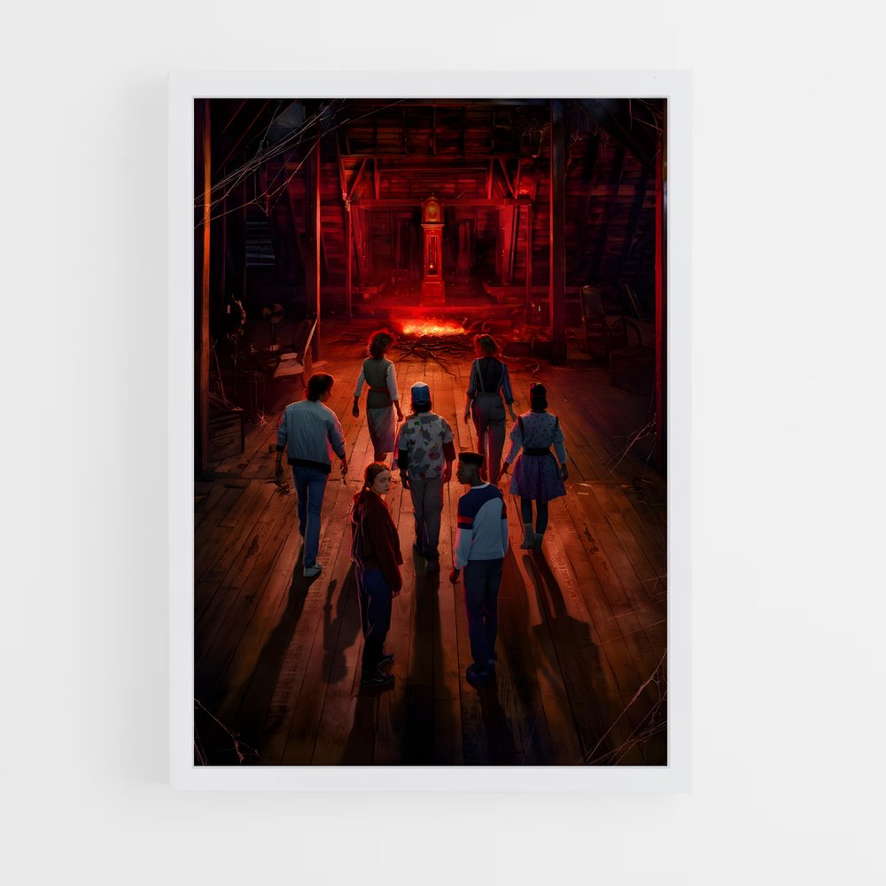 stranger-things-7 cadre Blanc