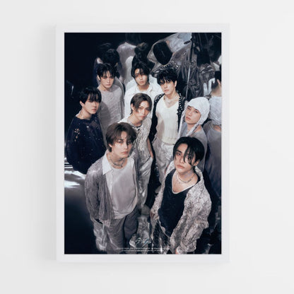 Stray Kids Black and White Poster