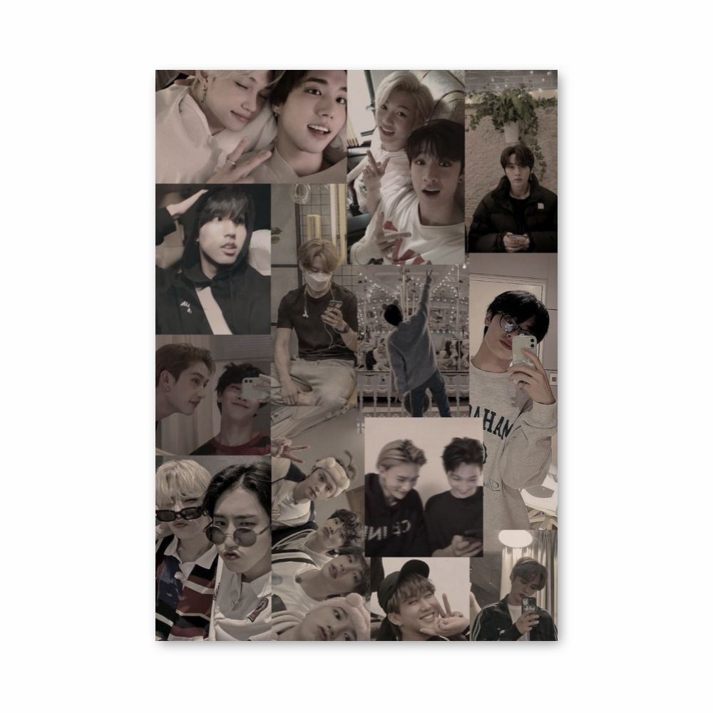 Poster Stray Kids Sur Toile Vintage - Déco Murale 30x45 Cm Pour Chambre Ou Salon - Style Sans Cadre, Impression Haute Qualité