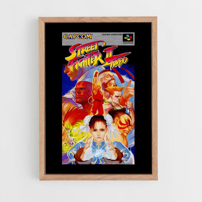street-fighter-3 cadre Bois clair