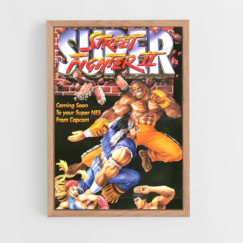 street-fighter-5 cadre Bois clair