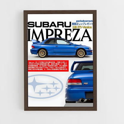 subaru-9 cadre Bois foncé