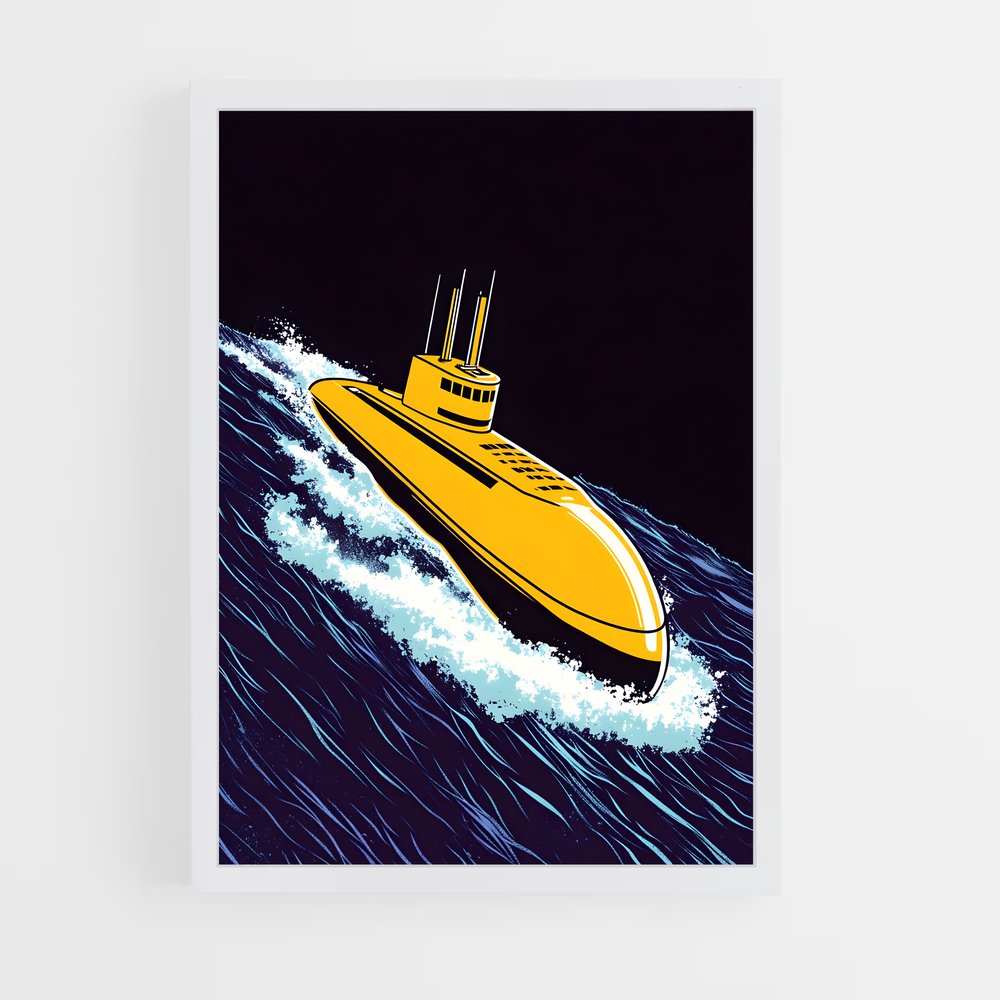 submarine-5 cadre Blanc