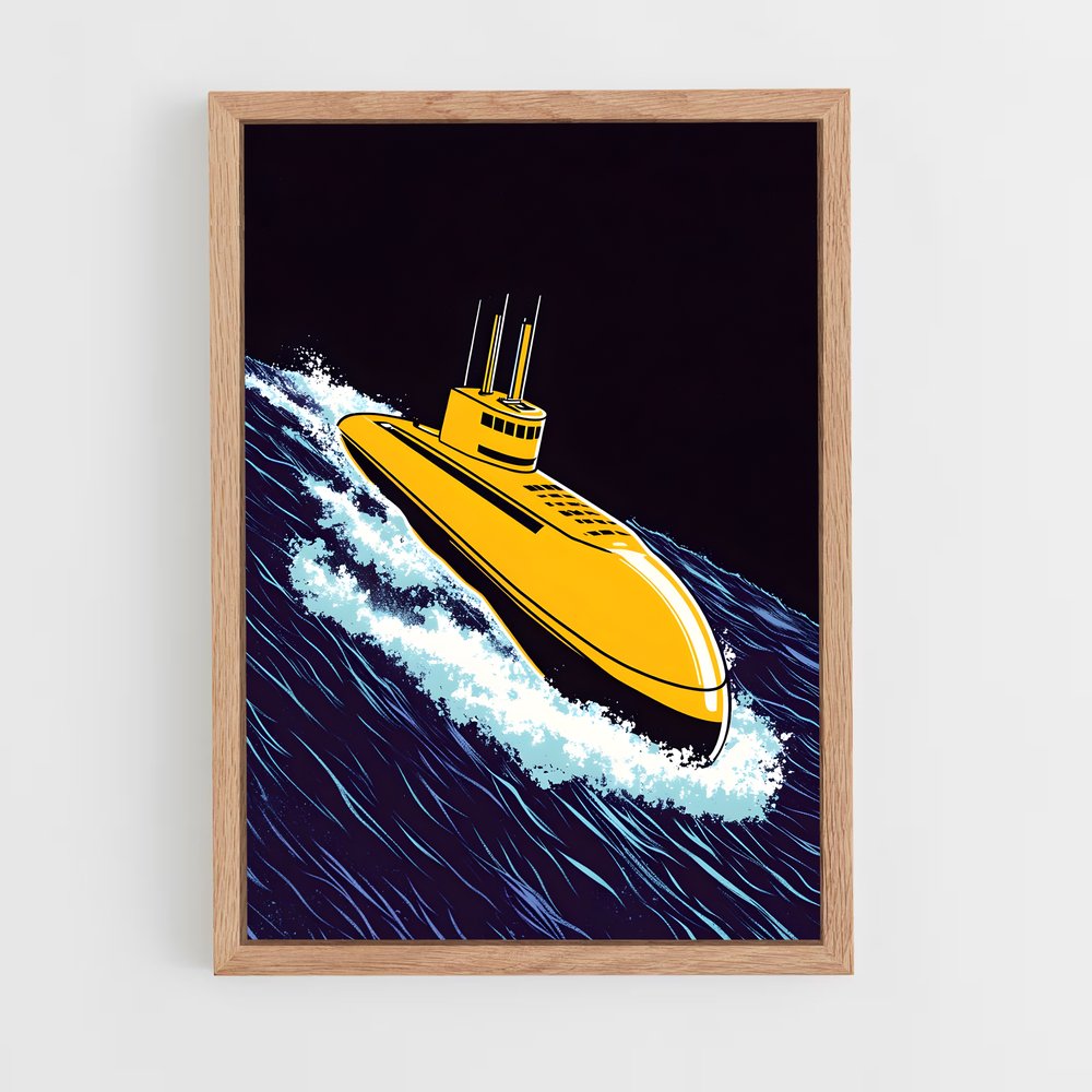 submarine-5 cadre Bois clair