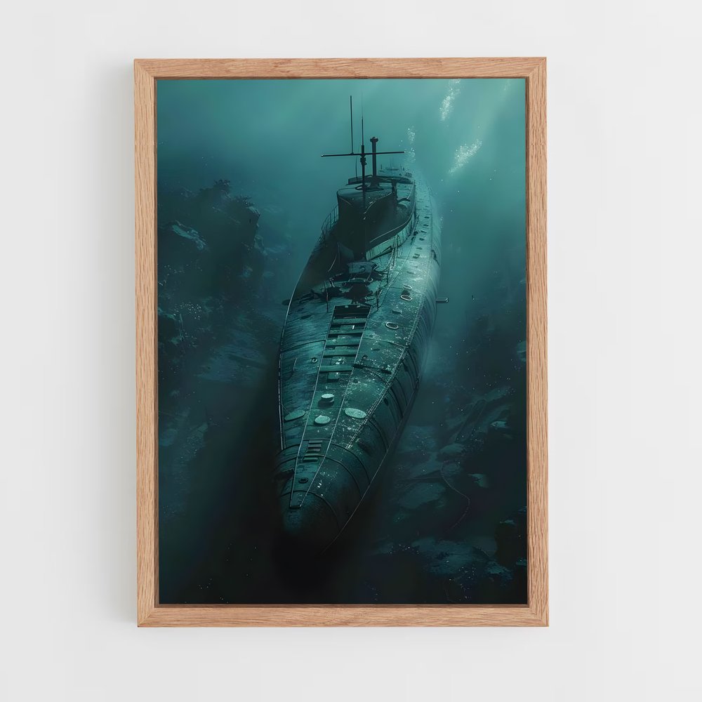 submarine-6 cadre Bois clair