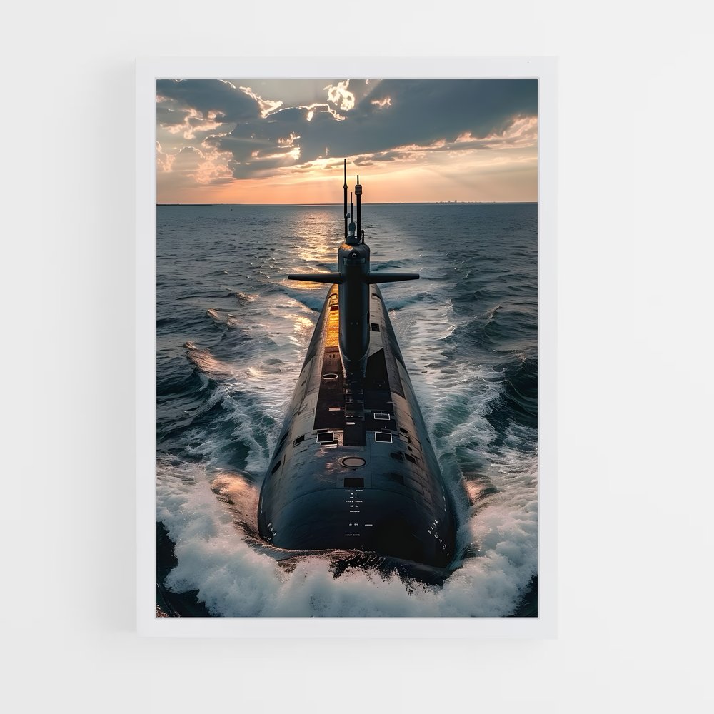 submarine-7 cadre Blanc