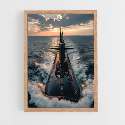 submarine-7 cadre Bois clair