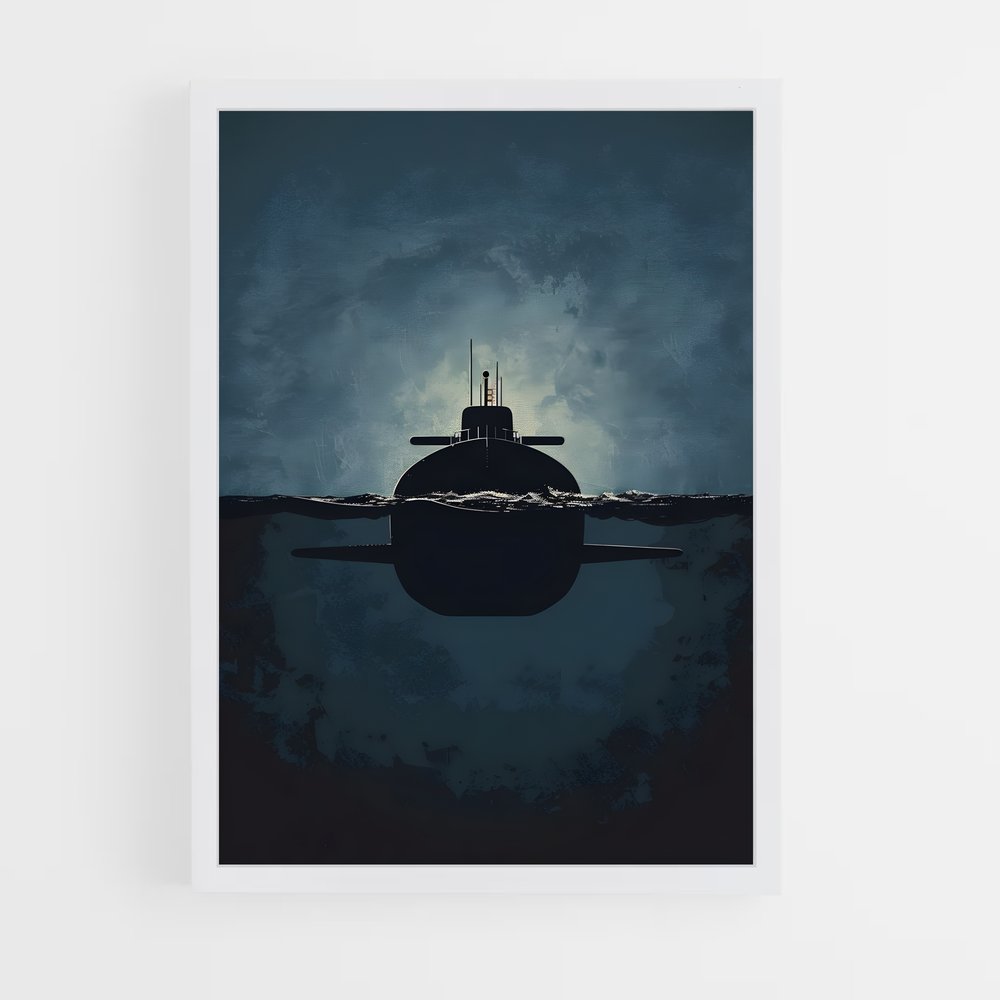 submarine-8 cadre Blanc
