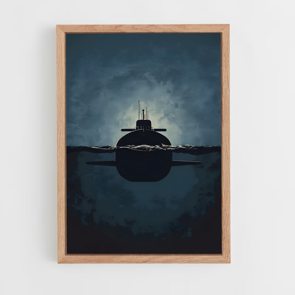submarine-8 cadre Bois clair