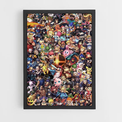 Super Smash Characters Poster