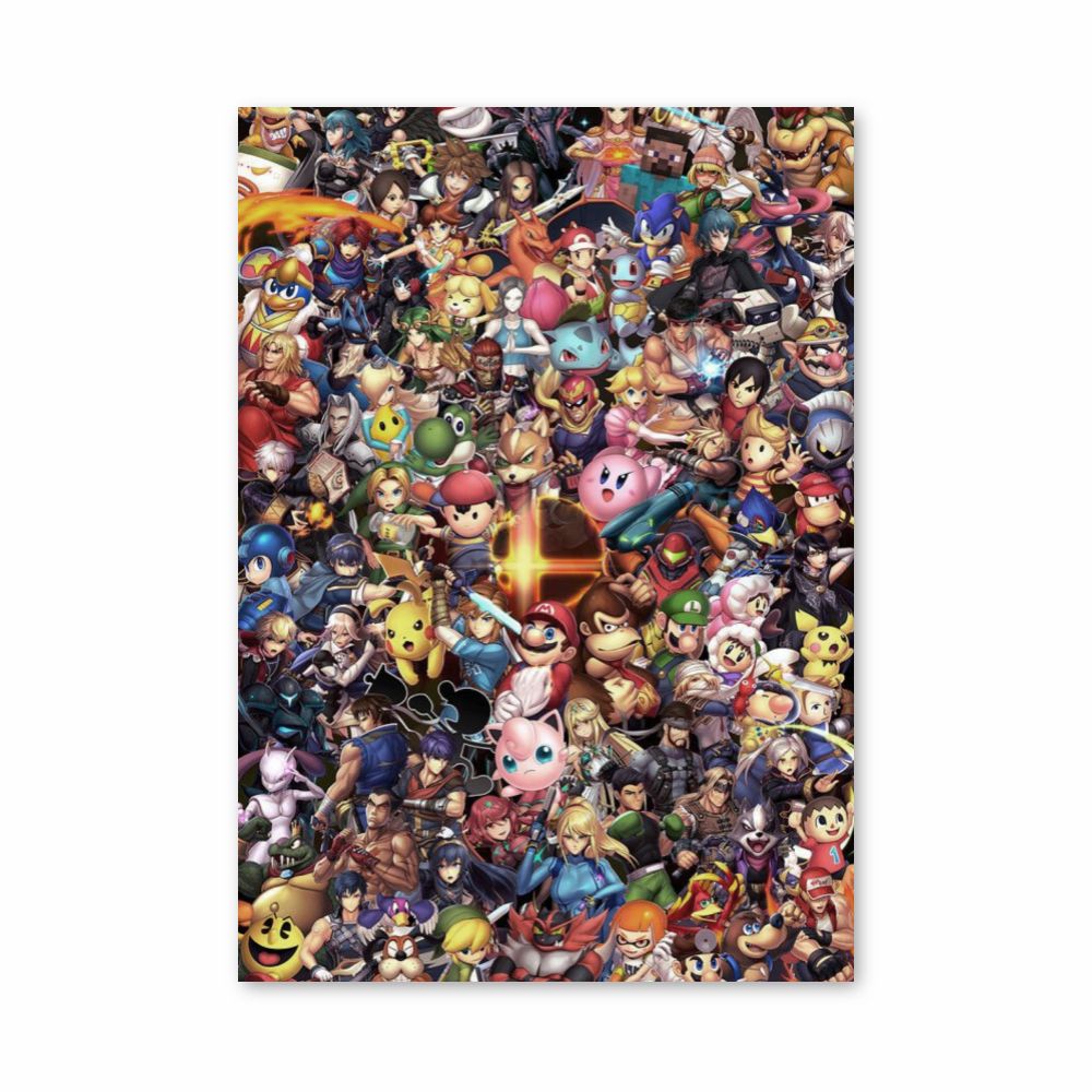 Super Smash Characters Poster