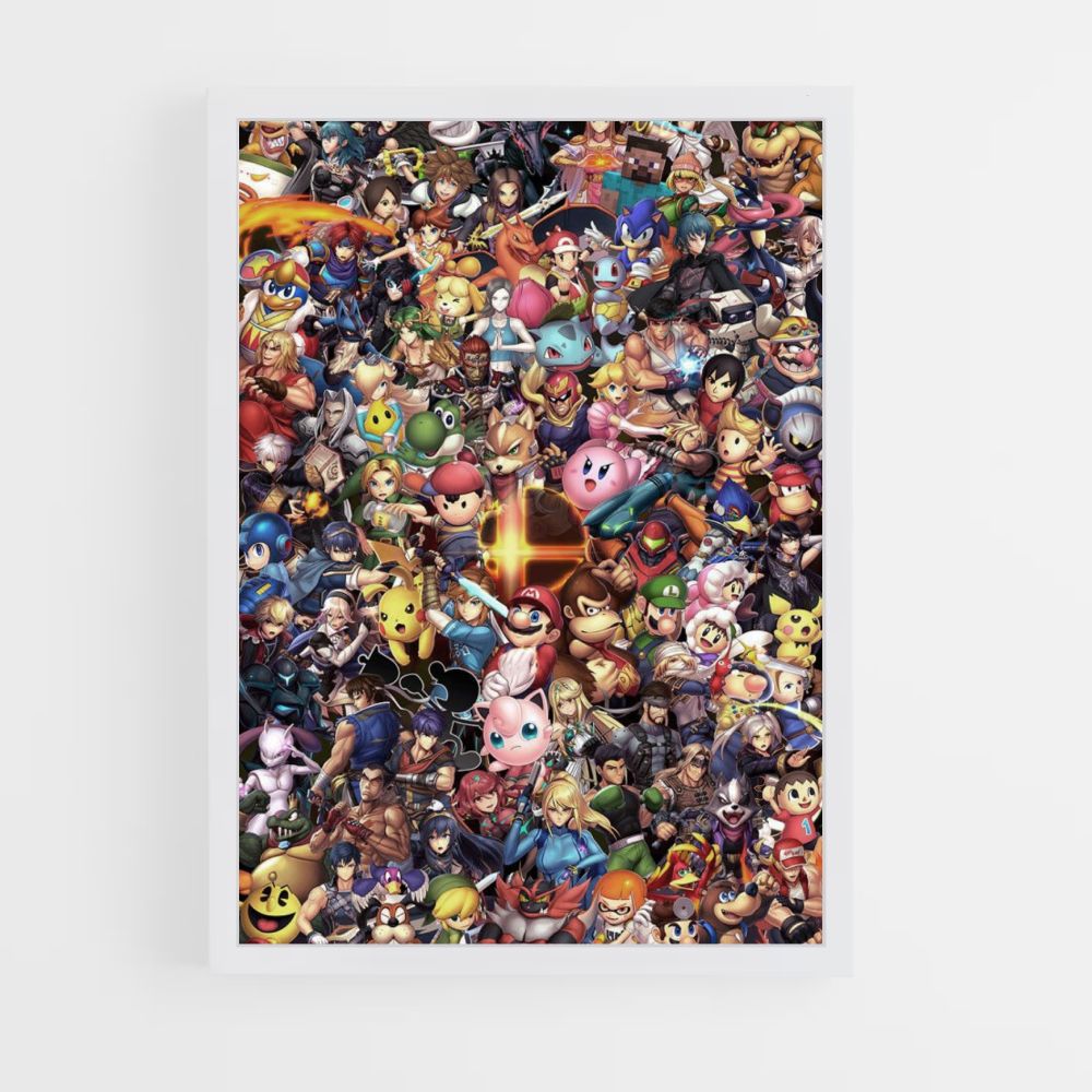 Super Smash Characters Poster