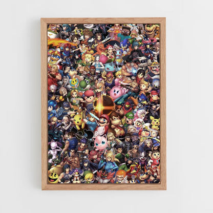 Super Smash Characters Poster