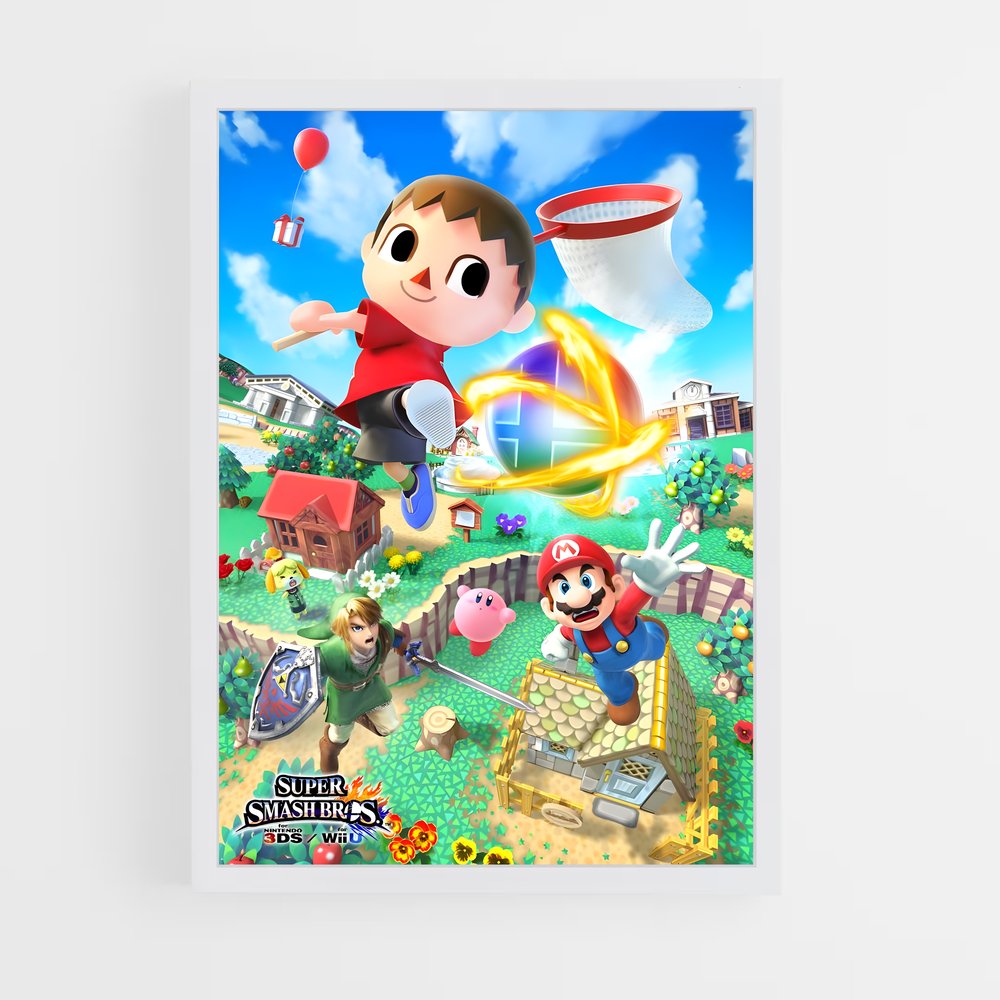 super-smash-bros-6 cadre Blanc