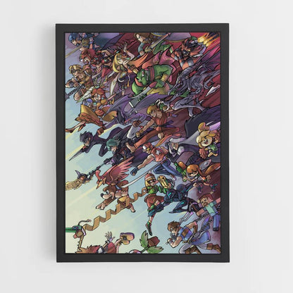 Poster Super Smash Bros Characters