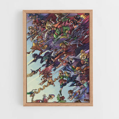 Poster Super Smash Bros Characters