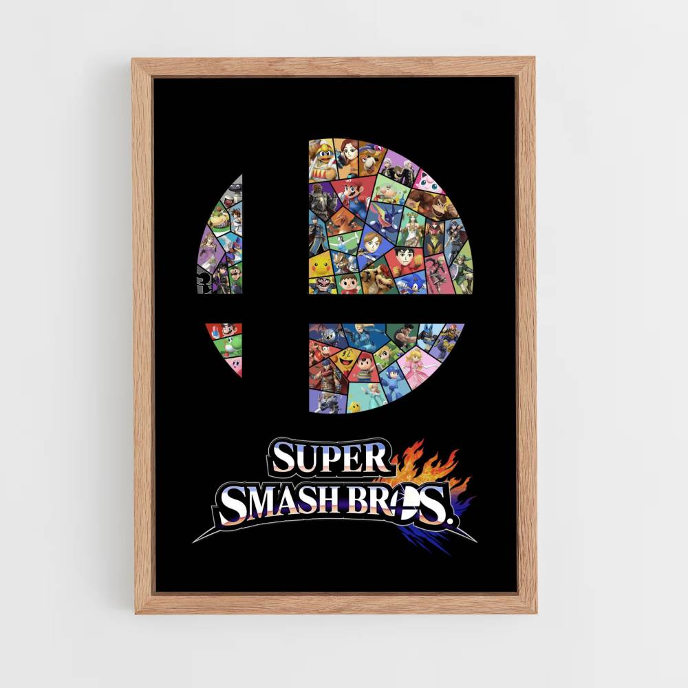 Poster Super Smash Bros Logo