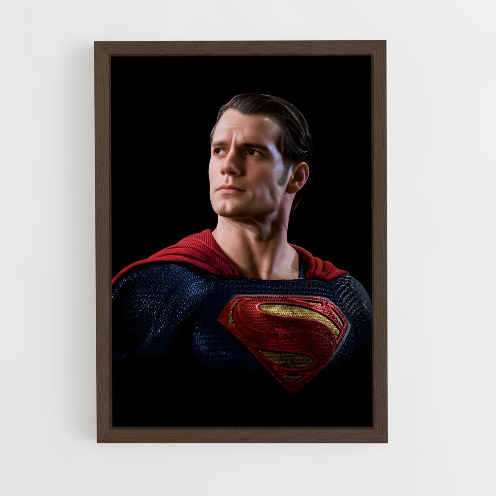 superman-11 cadre Bois foncé