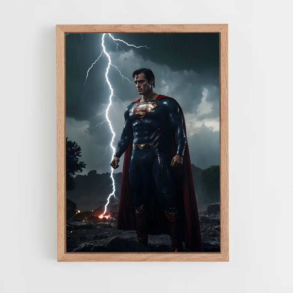superman-14 cadre Bois clair