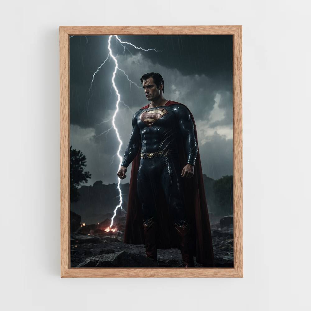 Superman Lightning Poster