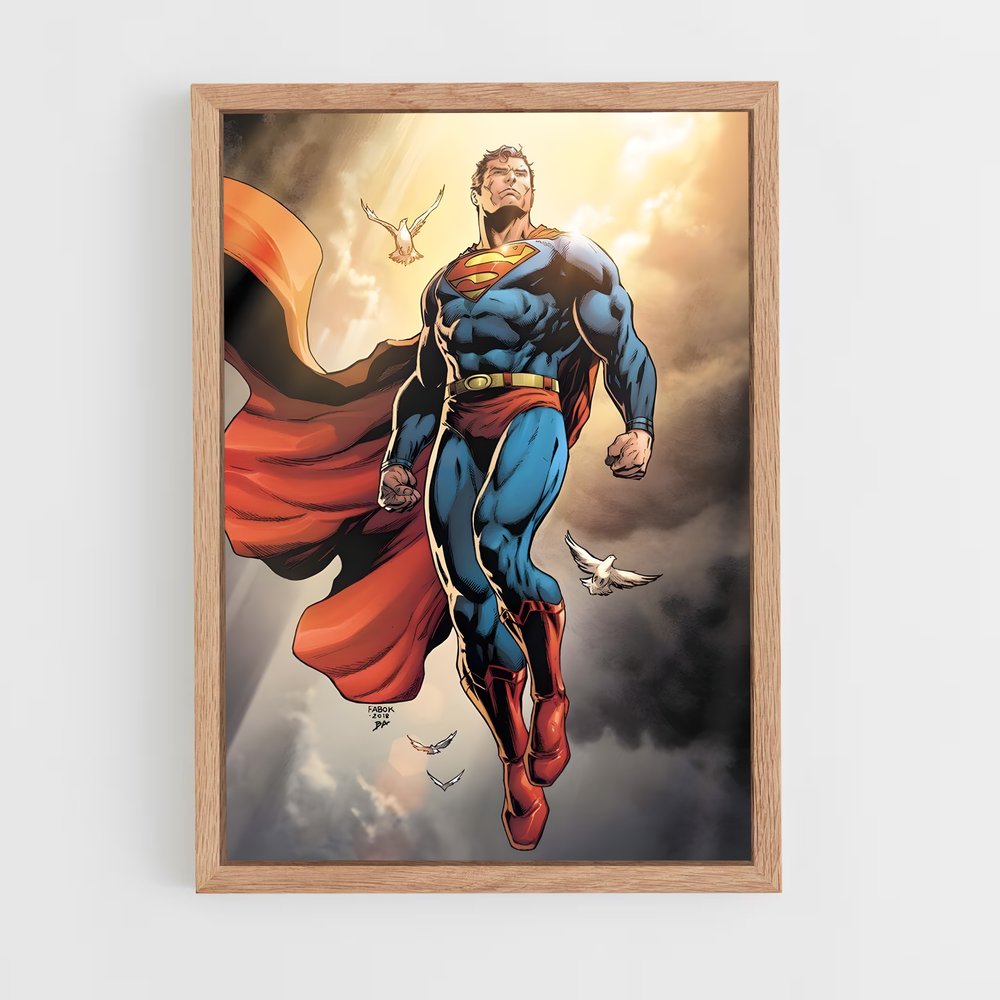 superman-3 cadre Bois clair