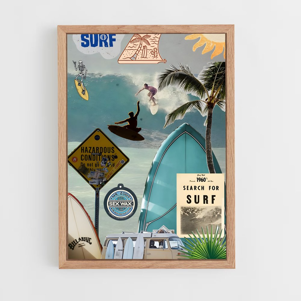 surf-1 cadre Bois clair