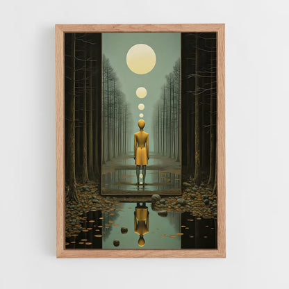 surrealism-11 cadre Bois clair