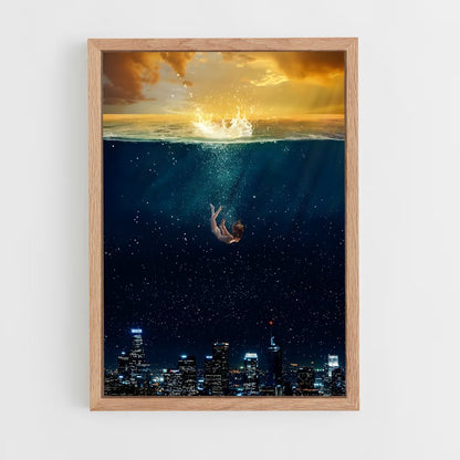 surrealism-14 cadre Bois clair