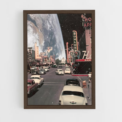 surrealism-19 cadre Bois foncé
