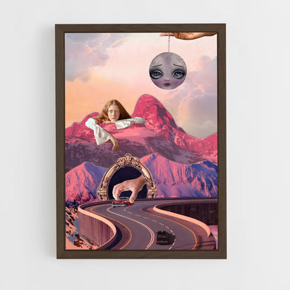 surrealism-2 cadre Bois foncé