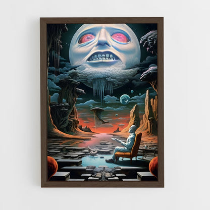 surrealism-5 cadre Bois foncé