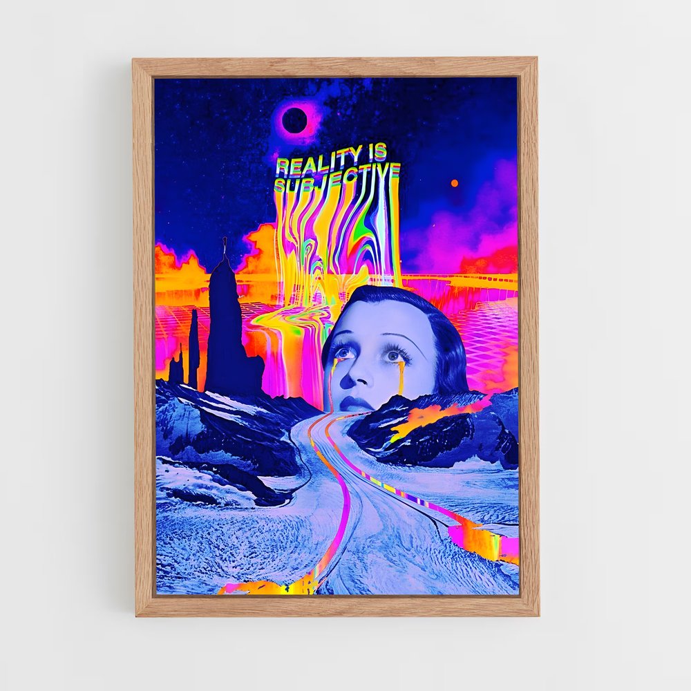 surrealism-8 cadre Bois clair