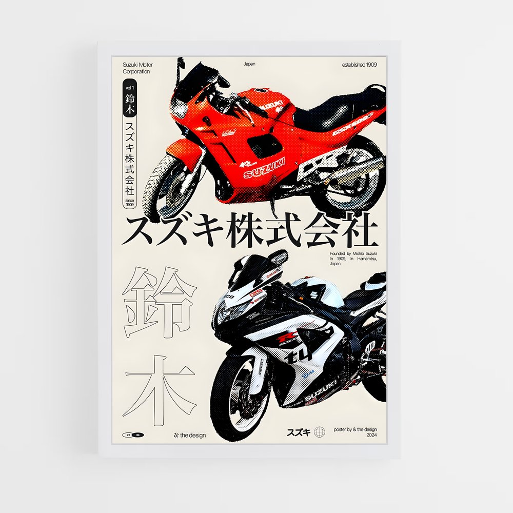 suzuki-2 cadre Blanc