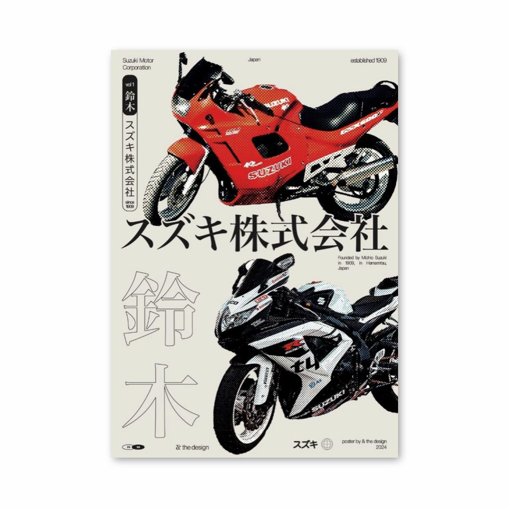 Japanese Motorcycle Poster