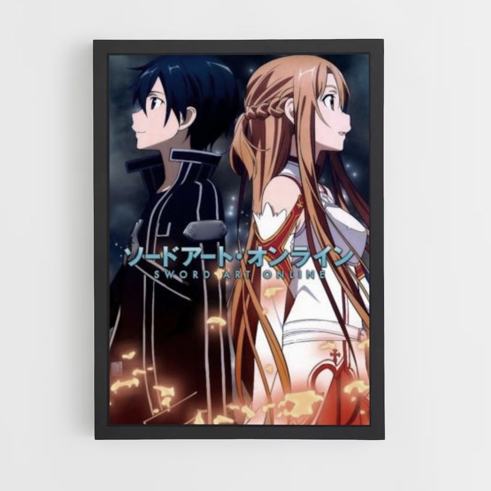 Kirito and Asuna poster