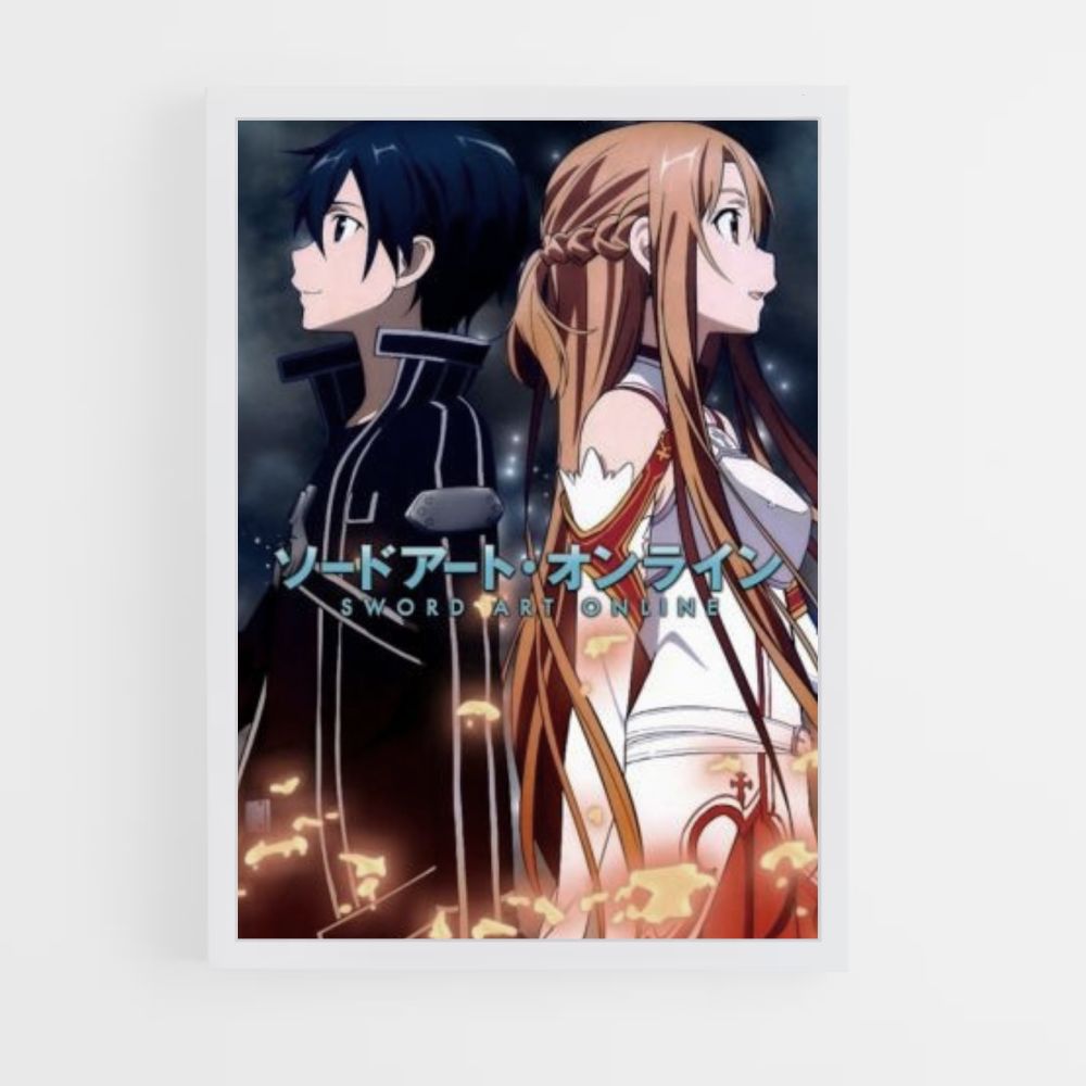 Kirito and Asuna poster