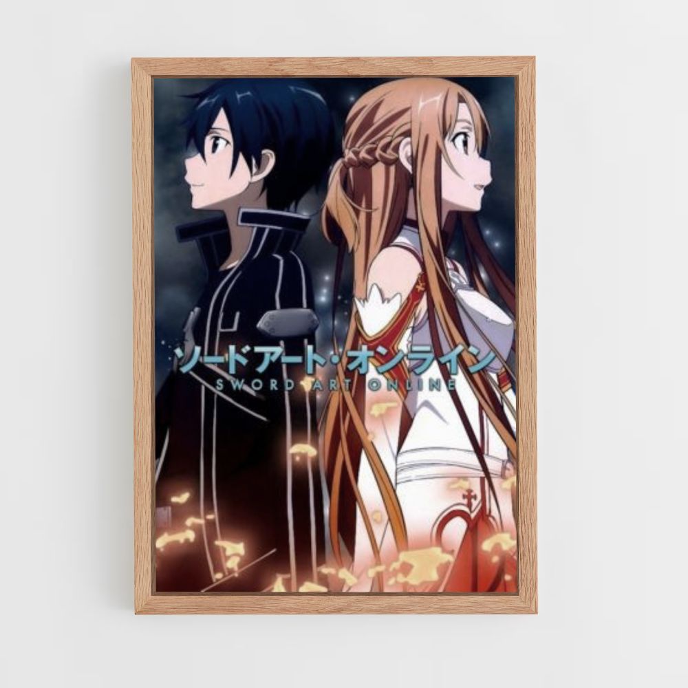 Kirito and Asuna poster