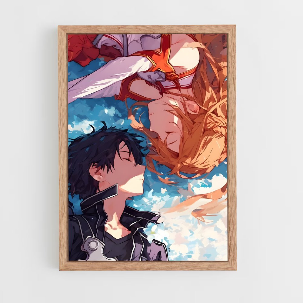 sword-art-online-4 cadre Bois clair