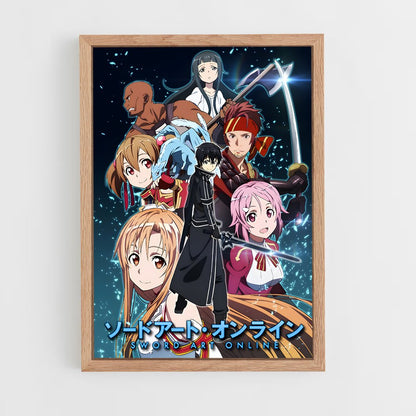 sword-art-online-7 cadre Bois clair