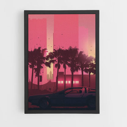 Poster Synthwave Car