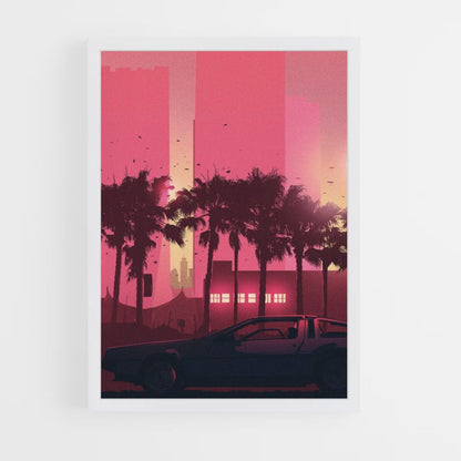 Poster Synthwave Car