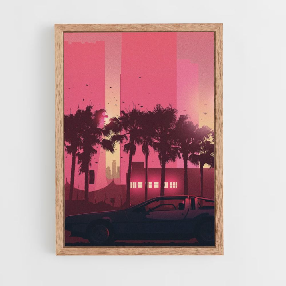 Poster Synthwave Car