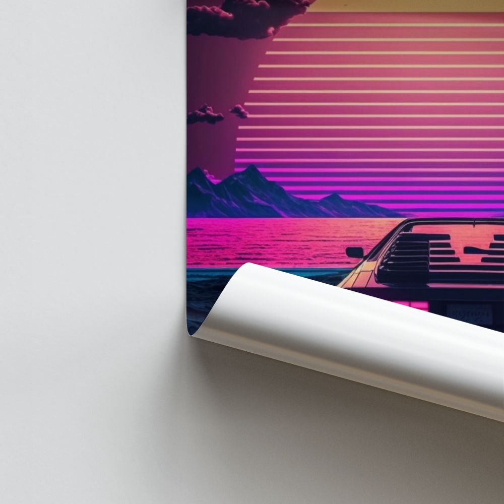 Synthwave Retro Poster