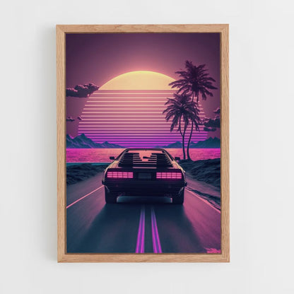 Synthwave Retro Poster