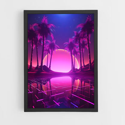 synthwave-5 cadre Noir