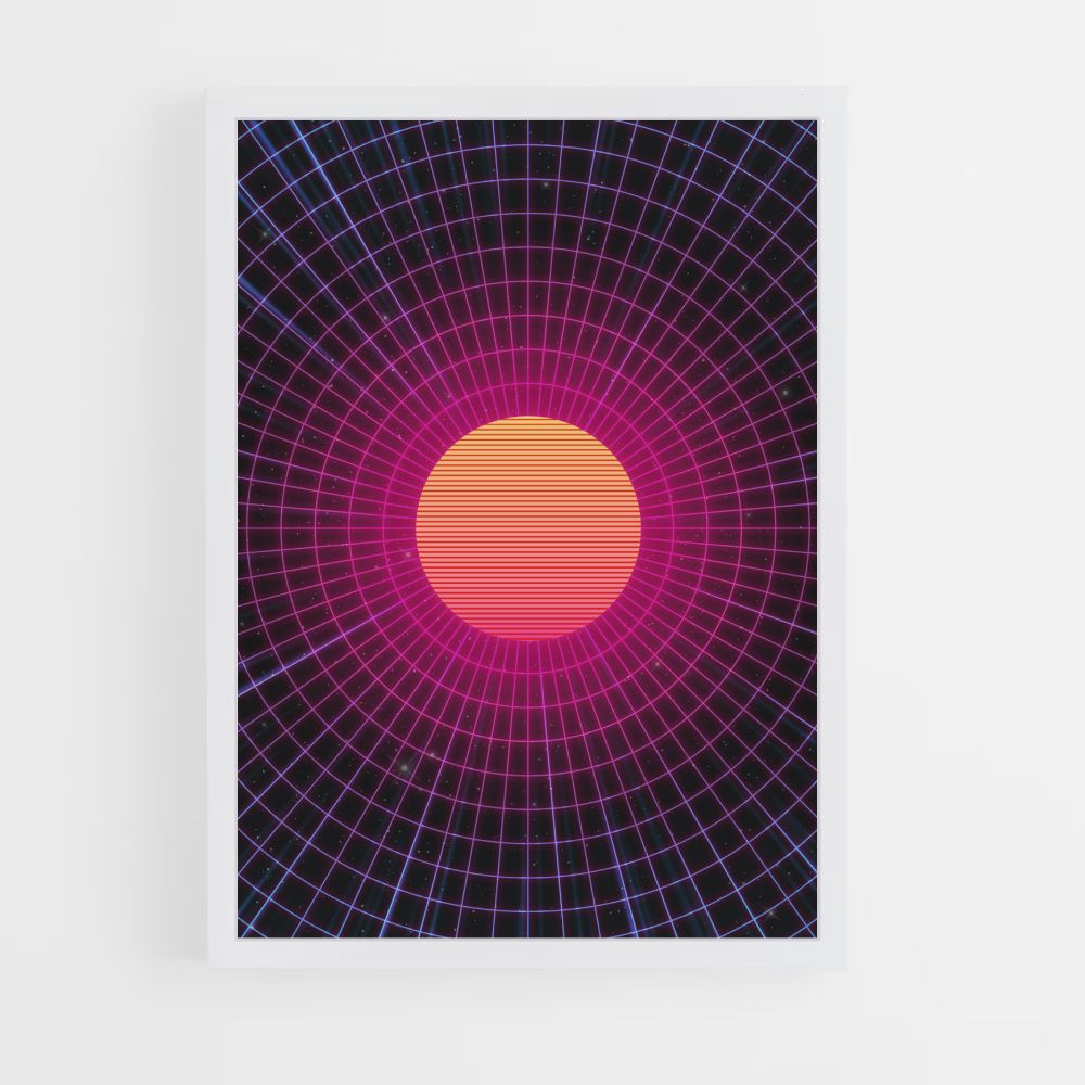 Poster Synthwave Soleil