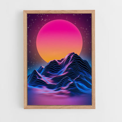 synthwave-9 cadre Bois clair